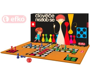 EFKO Hra Člověče nezlob se! Retro původní grafika *SPOLEČENSKÉ H