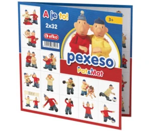 EFKO HRA Pexeso Pat a Mat 32 dvojic *SPOLEČENSKÉ HRY*