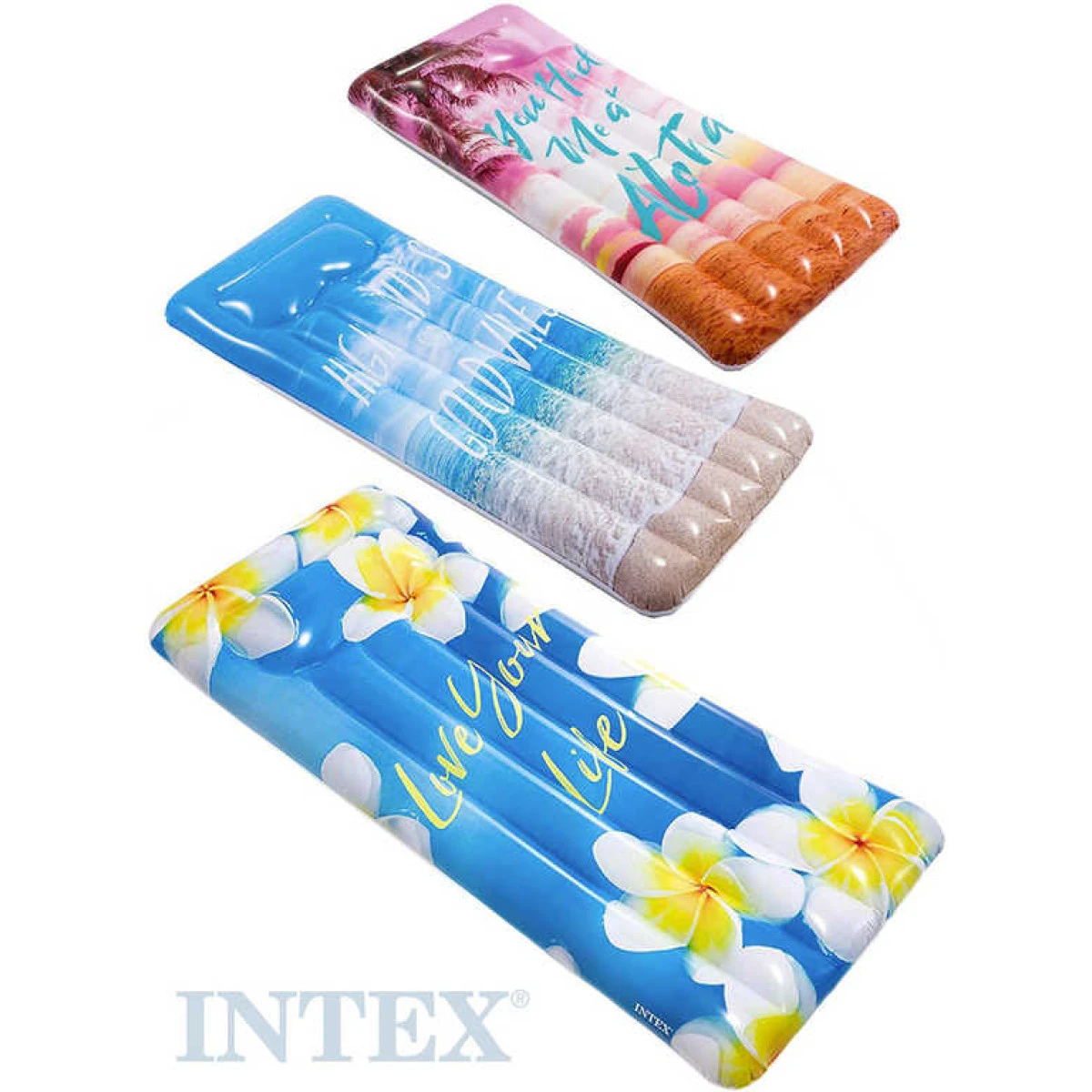 INTEX Lehátko nafukovací Letní inspirace 178x84cm matrace na vod
