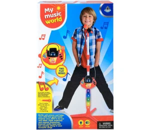 Mikrofon dětský stojanový na baterie MP3 / IPOD / Přehrávač Svět