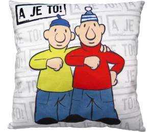 MORAVSKÁ ÚSTŘEDNA Polštář Pat a Mat 30x30cm A je to! PLYŠ