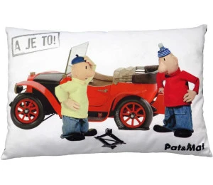 MORAVSKÁ ÚSTŘEDNA Polštář Pat a Mat Defekt 40x30cm A je to! PLYŠ