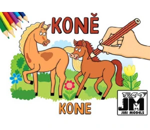 JIRI MODELS Omalovánky dětské A5 KONĚ