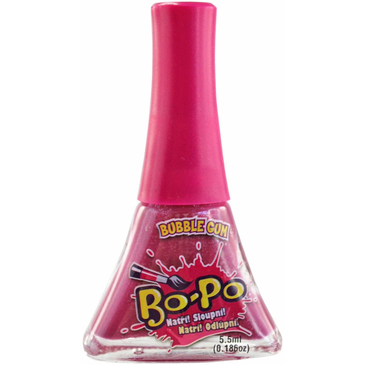 EP line BO-PO Lak na nehty dětský fuchsiový slupovací Bubble Gum