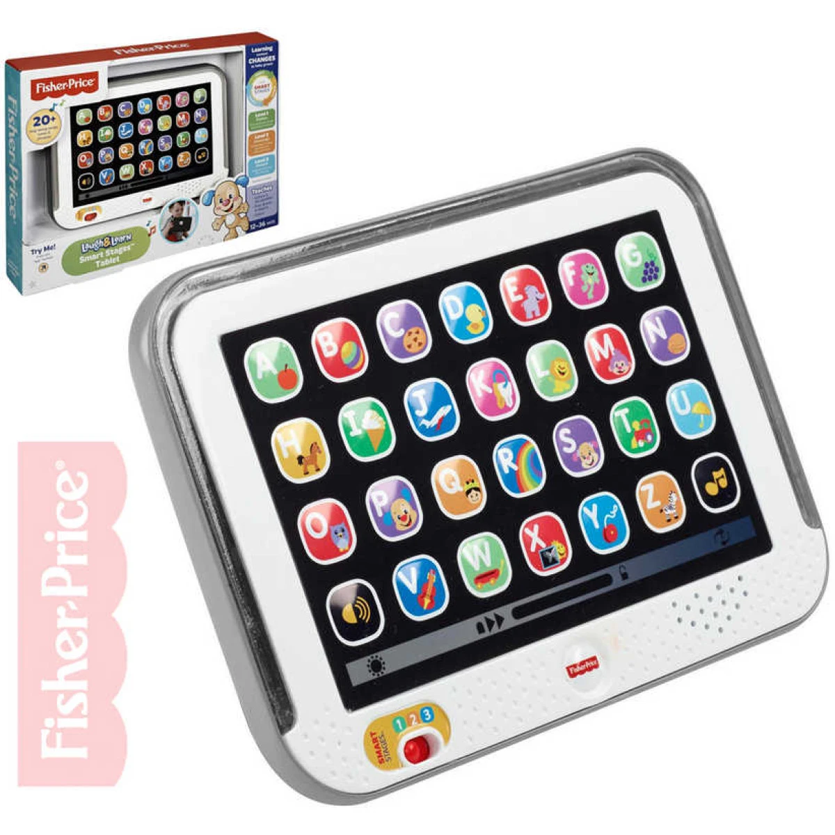 FISHER PRICE Tablet dětský Smart Stages naučný 3 úrovně plast Sv
