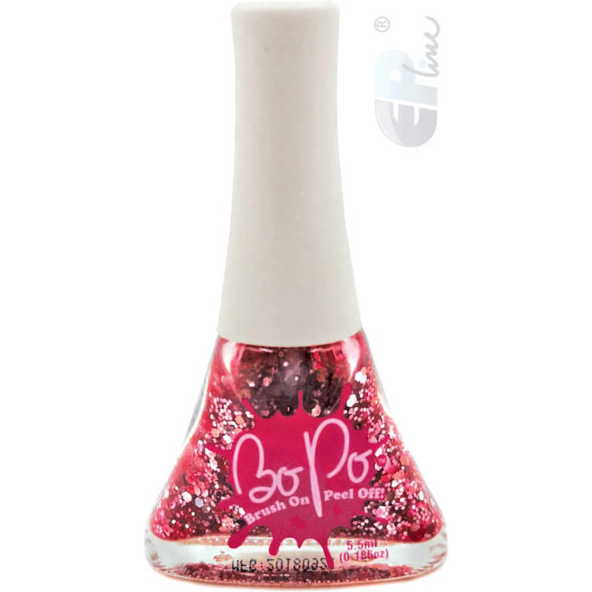 EP Line BO-PO Lak na nehty slupovací růžový se třpytkami Sparkle