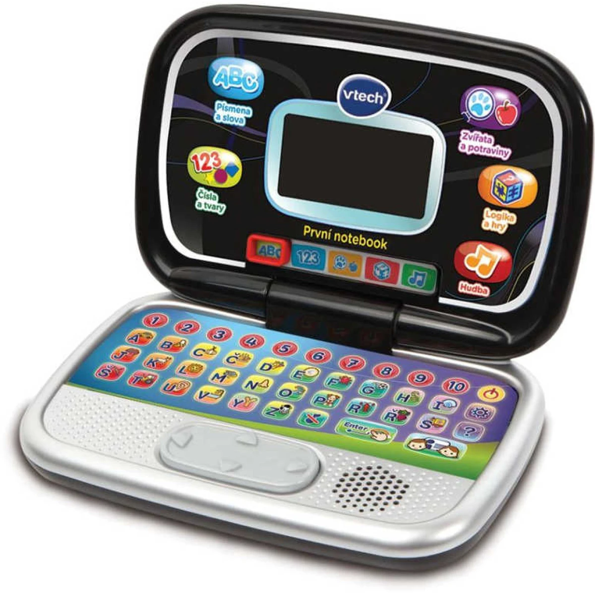Vtech První notebook dětský zábavný počítač s aktivitami na bate