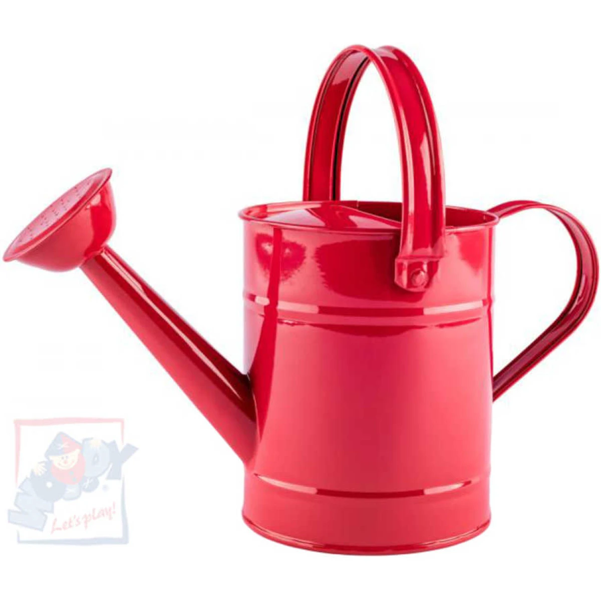 WOODY Konev dětská kropící červená 29cm plechová 1,5 l s kropítk