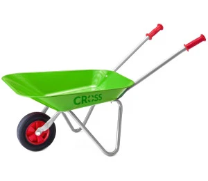 CROSS Dětské kolečko (kolečka plechová) zelené kovové na písek
