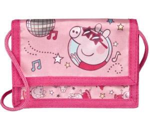 Peněženka dětská překlápěcí prasátko Peppa Pig na suchý zip se š