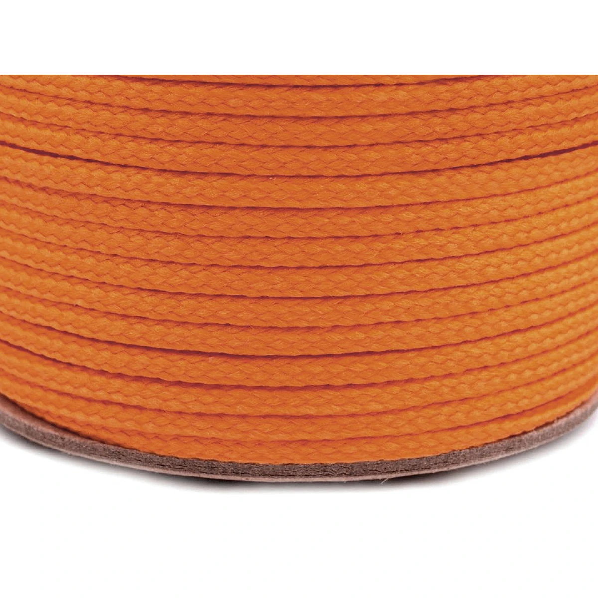 Oděvní šňůra PES O4 mm - oranžová