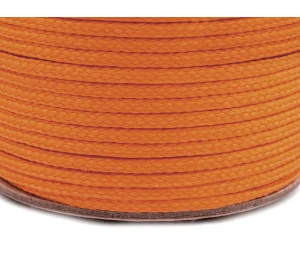 Oděvní šňůra PES O4 mm - oranžová