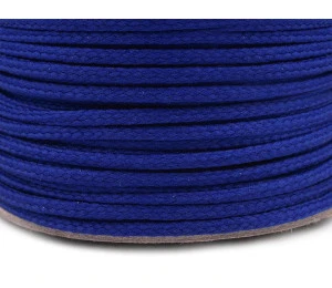 Oděvní šňůra PES O4 mm - královsky modrá