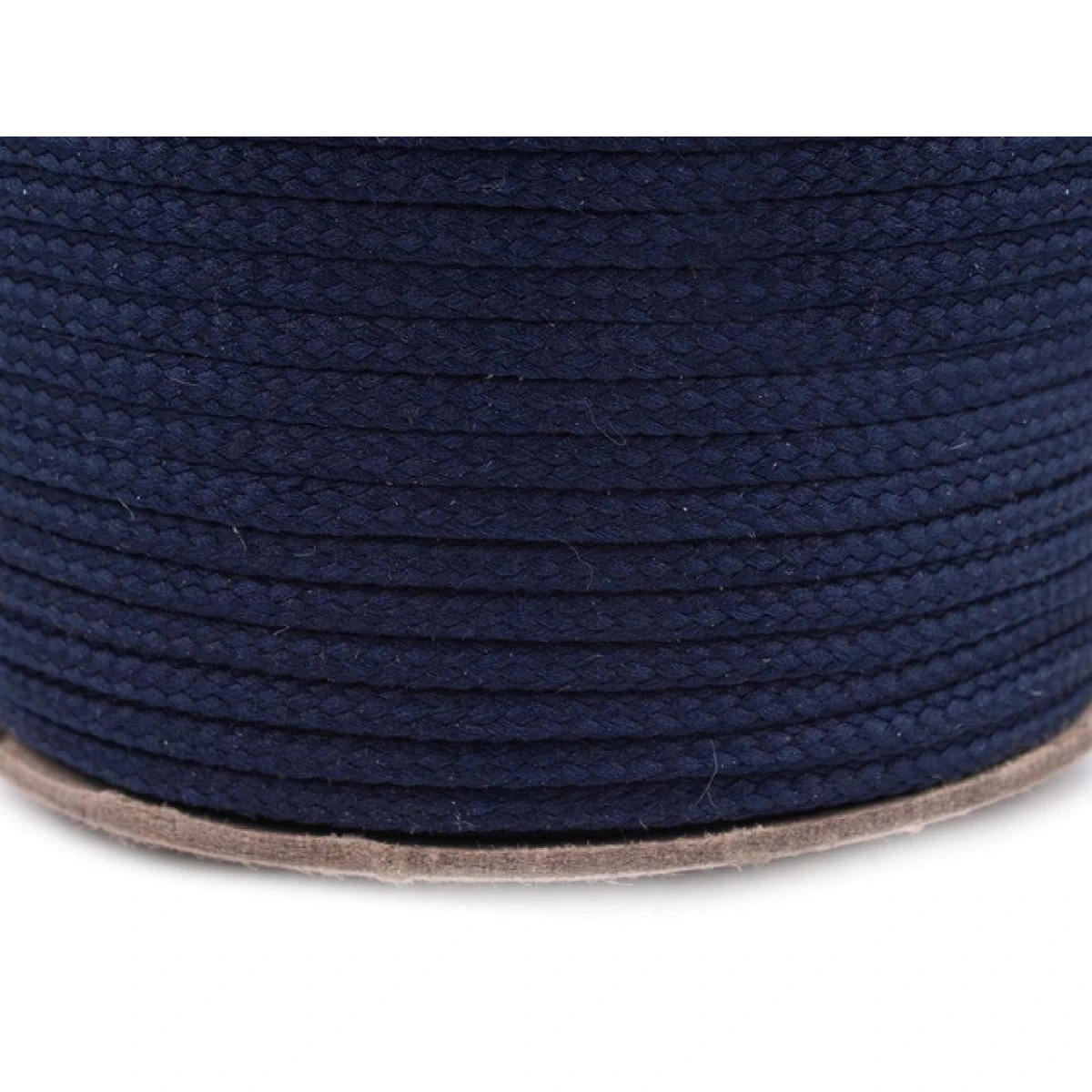 Oděvní šňůra PES O4 mm - švestkově modrá