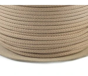Oděvní šňůra PES O4 mm - tmavě béžová