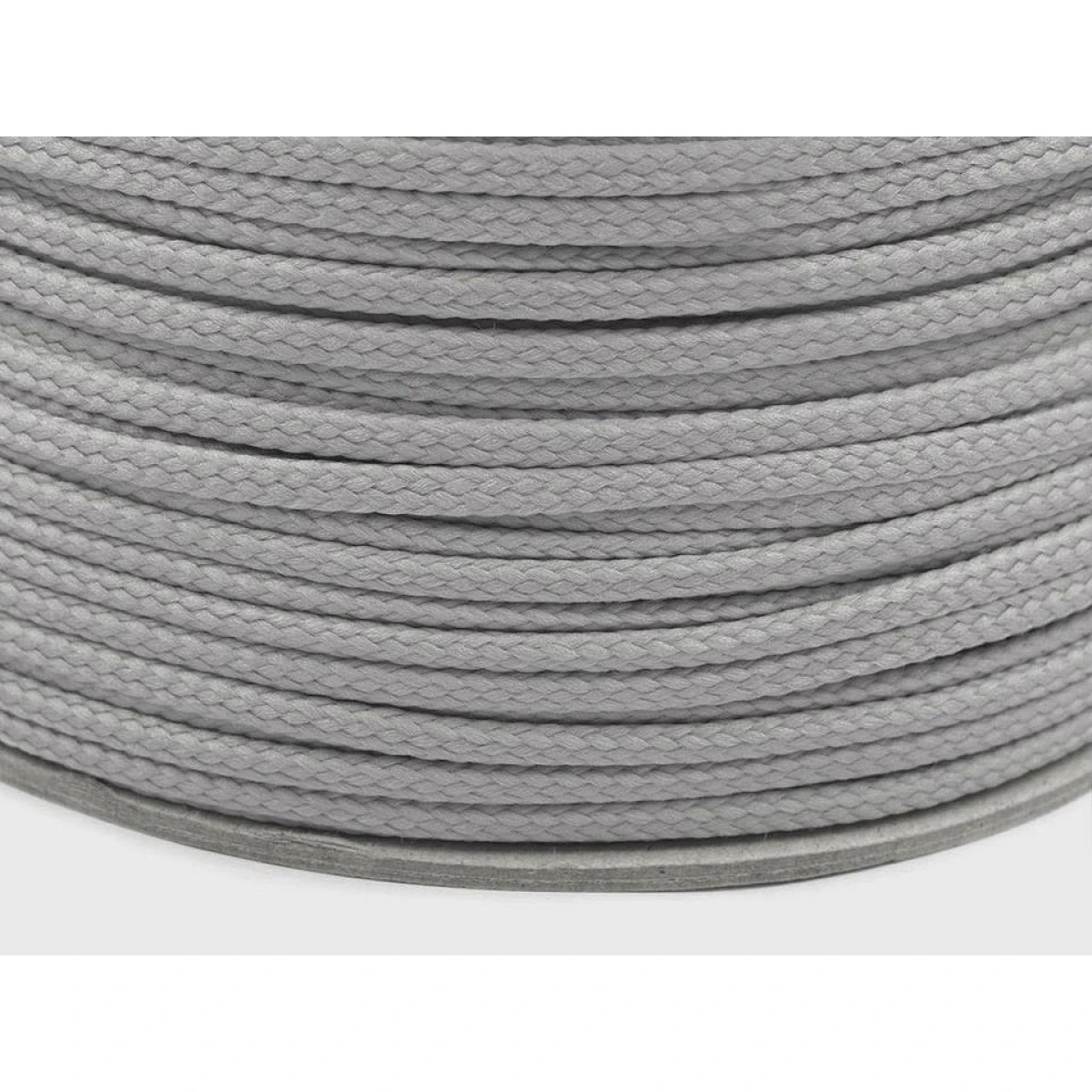 Oděvní šňůra PES O4 mm - světle šedá