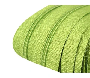 Zip spirálový v metráži 3mm - zelená neonová / limetková