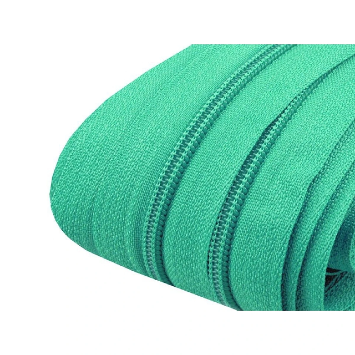 Zip spirálový v metráži 3mm - zelená listová