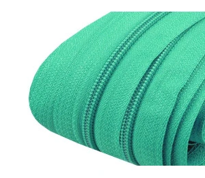 Zip spirálový v metráži 3mm - zelená listová
