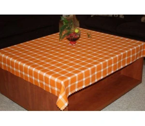 Teflonový ubrus - kostka oranžová 50x100