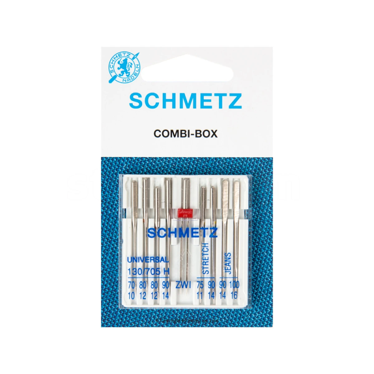 COMBI-BOX Jehly SCHMETZ 130/705 H balení s dvojjehlou