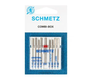 COMBI-BOX Jehly SCHMETZ 130/705 H balení s dvojjehlou