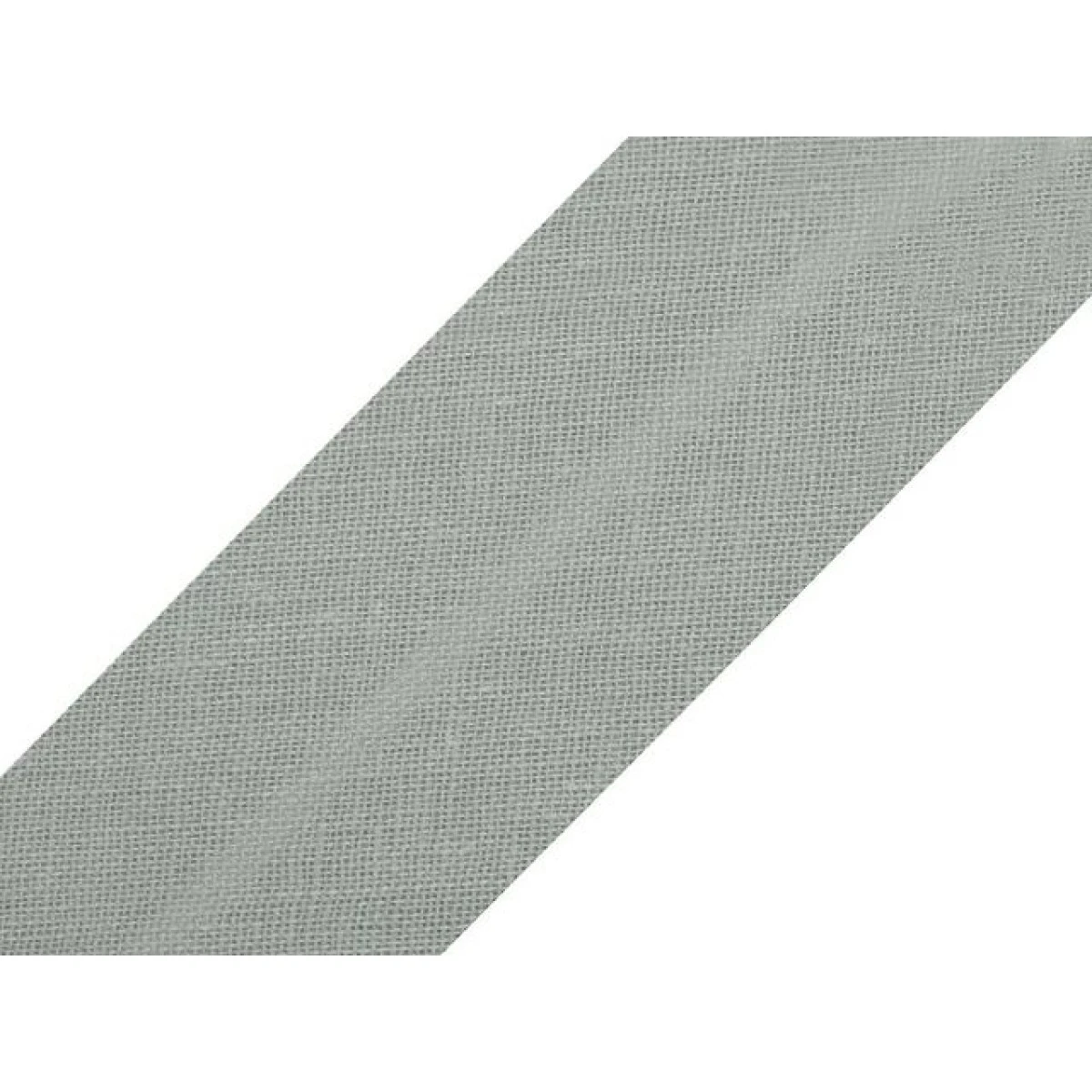 Šikmý proužek bavlněný 20mm - šedá středně