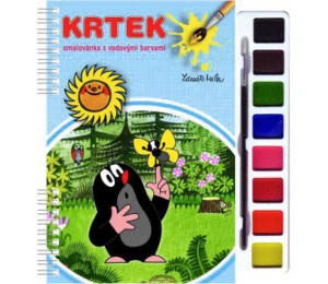 AKIM Omalovánky Krtek s vodovými barvami