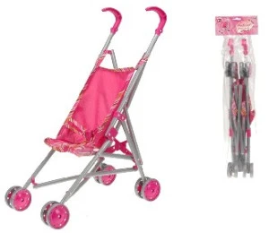 Kočárek golfové hole Stroller růžový 53 x 25 cm pro panenku