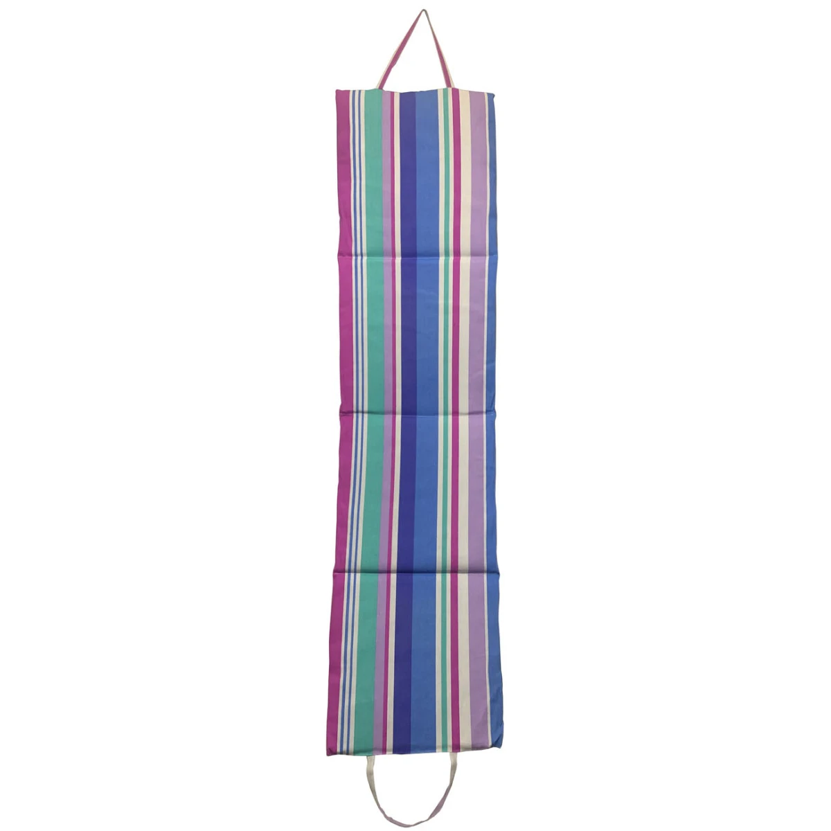 Plážové lehátko skládací 180 x 50 x 1,5cm pruhované modré