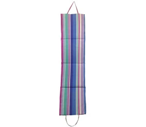 Plážové lehátko skládací 180 x 50 x 1,5cm pruhované modré