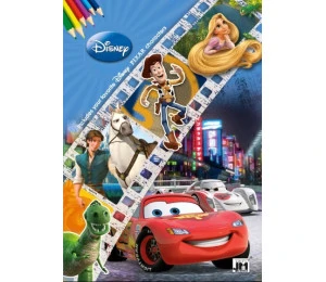 JIRI MODELS Omalovánky A4 Disney film - lesklá vazba