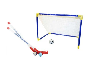 VELKÁ SADA skládací branka 90cm, hokejky, puk, míčky
