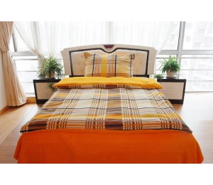 Mikro povlečení vzor žlutooranžový - 70x90, 140x200