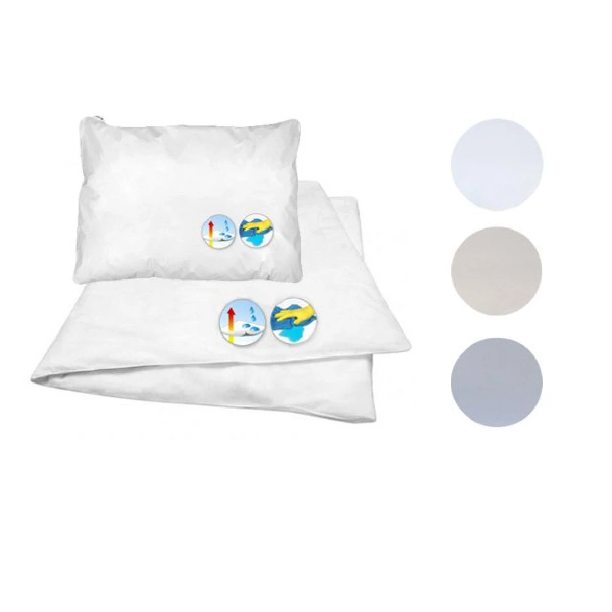 SADA nepropustný povlak na polštář a přikrývku  40x60, 90x120