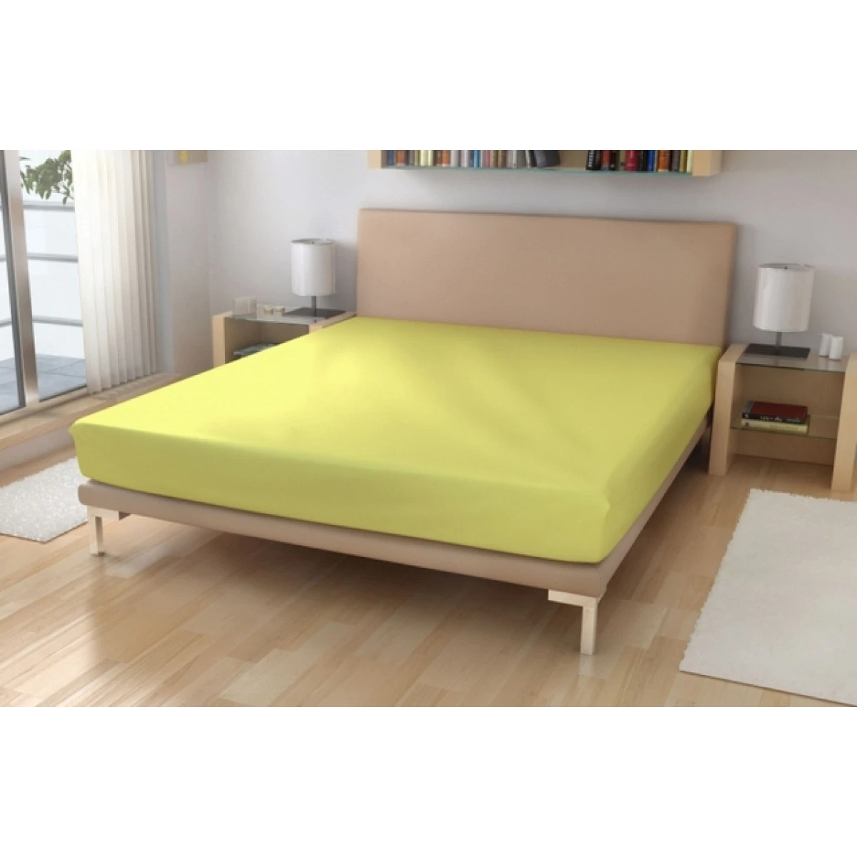 Nepropustné froté prostěradlo 70x160 - žlutá