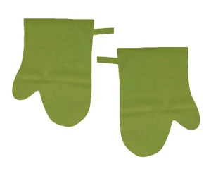 Kuchyňské bavlněné chňapky 2 ks - olivově zelené