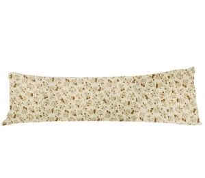 Povlak na dlouhý polštář 50x150cm - Drobné kvítky na smetanové