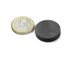 Feritový magnet válec 25x5 mm