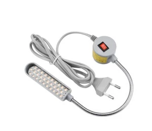 LED pracovní lampa k šicímu stroji 30 LED s magnetem - šedá
