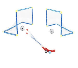 MAXI SADA 2x skládací branka 92 cm, hokejky, puk, míčky