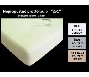 Matrace 19-22cm Nepropustné froté prostěradlo 90x200 modré