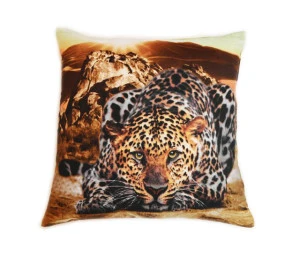 3D povlak na polštář 43x43cm - Gepard