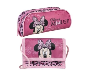 Sada školní penál a peněženka myška Minnie Mouse