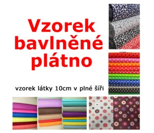 Vzorek - bavlněné plátno