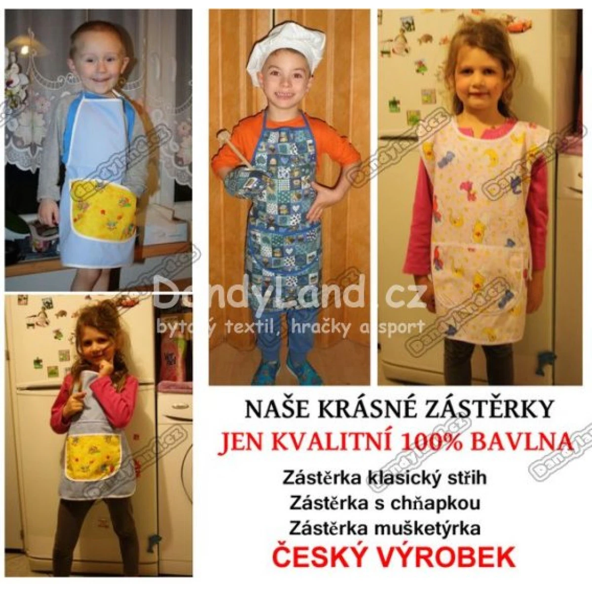 Dětská zástěrka mušketýrka vzor 2152