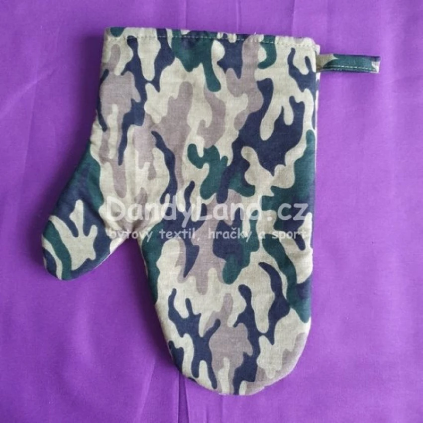 SADA 2ks kuchyňské chňapky - maskáč khaki