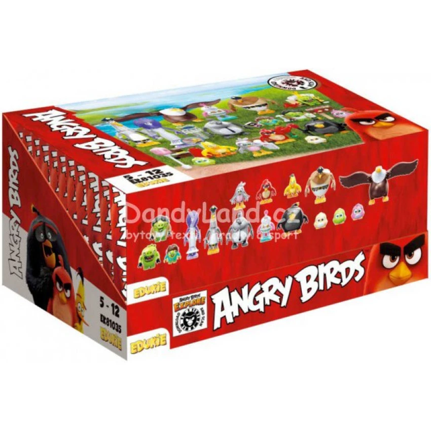 EDUKIE Angry Birds set 32 dílků v sáčku různé druhy STAVEBNICE