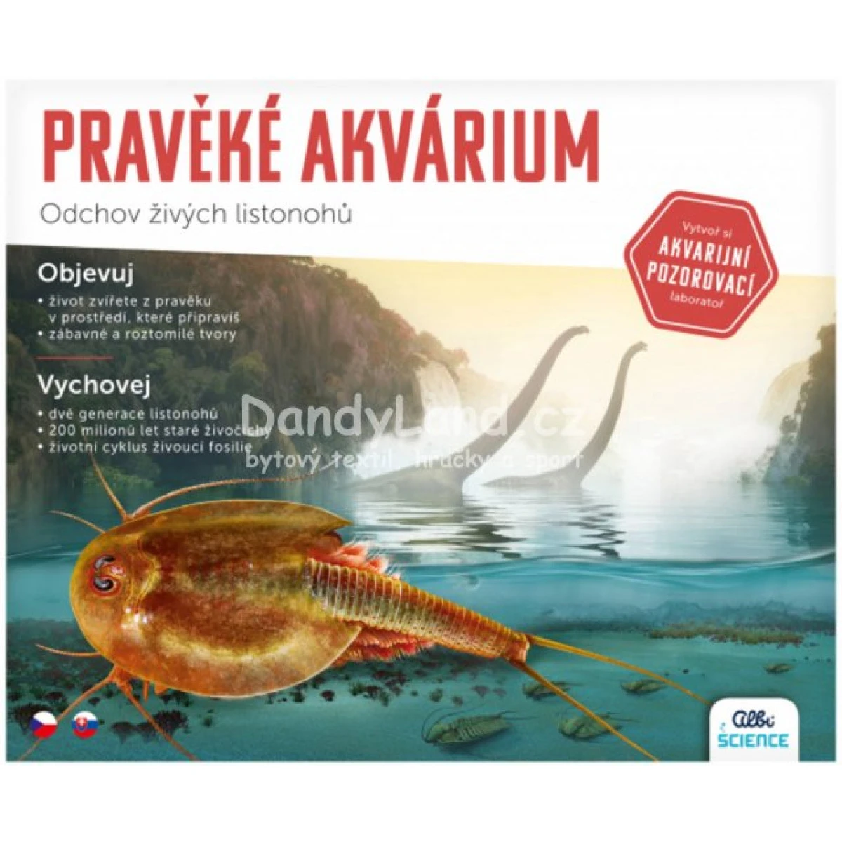 ALBI Pravěké akvárium experimentální vědecký set odchov živých l