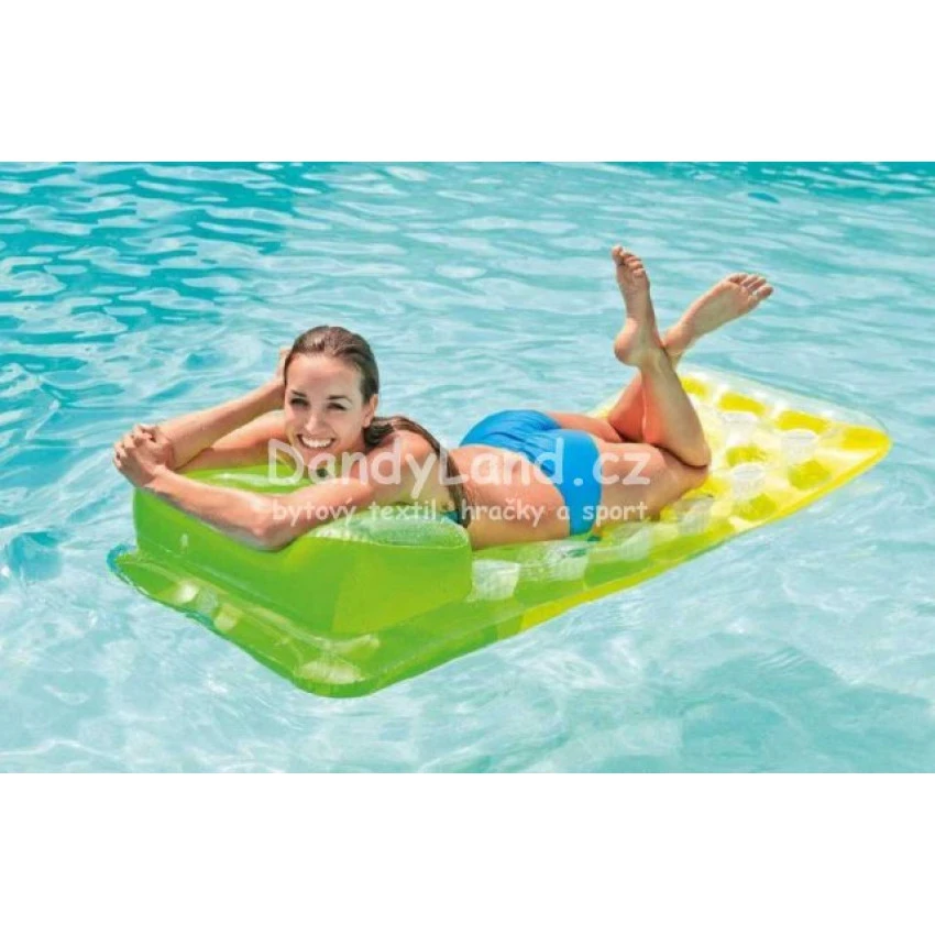 INTEX Lehátko 188 x 71cm matrace s 18 otvory do vody 3 barvy